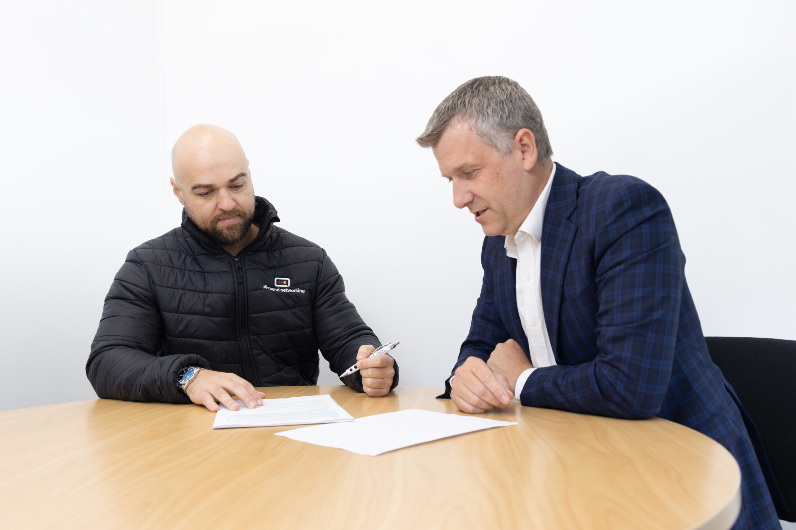 Talking with client