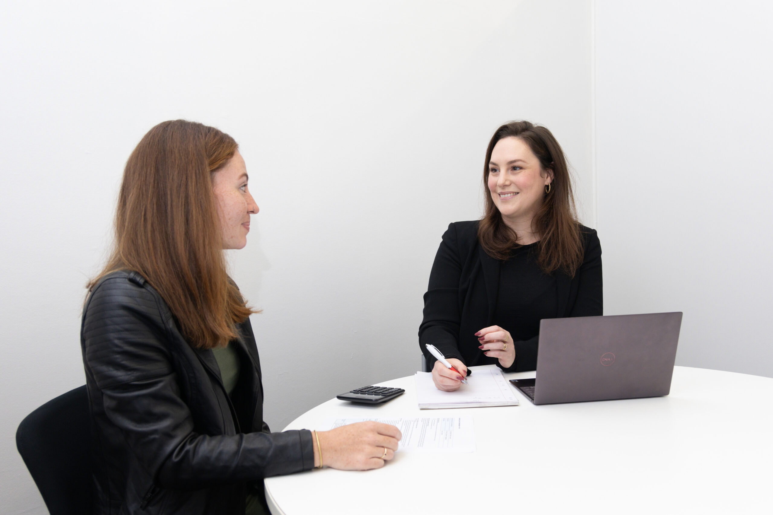 Talking with client